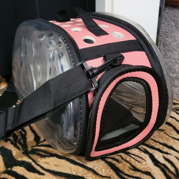 Pet Carrier Dog or Cat Pink for small pet (14.17''*8.66''*7.87'') - Picture 3 of 3